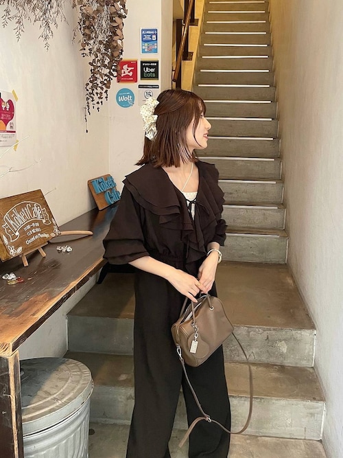 LOWRYS FARM（ローリーズファーム） オールインワン フリルジャンプ