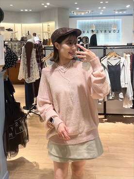 「LOWRYS FARM（ローリーズファーム）のアイテム（ハンチング/ベレー帽）」を使った、miyuさん（レディース・158cm）の秋コーディネート