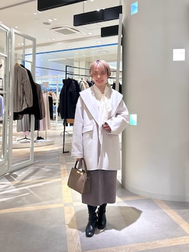 「NOLLEY’S（ノーリーズ）のアイテム（ショルダーバッグ）」を使った、uki_nolさん（レディース・150cm）の秋コーディネート