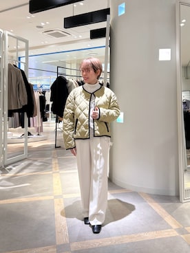 「アイテム（ストール/ショール）」を使った、uki_nolさん（レディース・150cm）の秋コーディネート