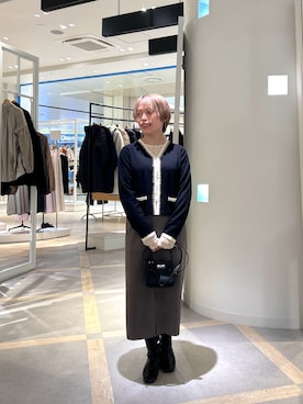 「NOLLEY’S（ノーリーズ）のアイテム（ショルダーバッグ）」を使った、uki_nolさん（レディース・150cm）の秋コーディネート