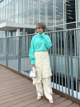 「アイテム（ストール/ショール）」を使った、uki_nolさん（レディース・150cm）の秋コーディネート