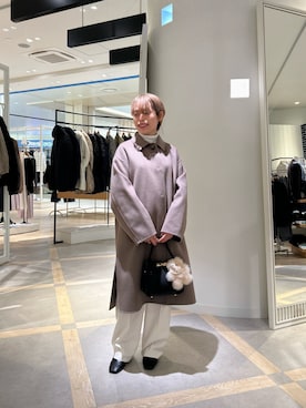「アイテム（ステンカラーコート）」を使った、uki_nolさん（レディース・150cm）の秋コーディネート