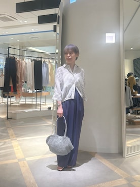 「NOLLEY’S（ノーリーズ）のアイテム（トップス）」を使った、uki_nolさん（レディース・150cm）の春コーディネート