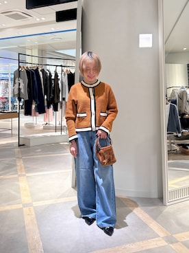 「marco masi（マルコマージ）の【MARCO MASI/ マルコマージ】ミニキューブムートンバッグ（ショルダーバッグ）」を使った、uki_nolさん（レディース・150cm）の秋コーディネート