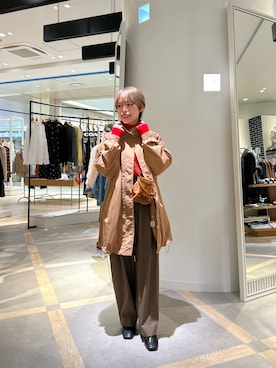 「marco masi（マルコマージ）の【MARCO MASI/ マルコマージ】ミニキューブムートンバッグ（ショルダーバッグ）」を使った、uki_nolさん（レディース・150cm）の秋コーディネート