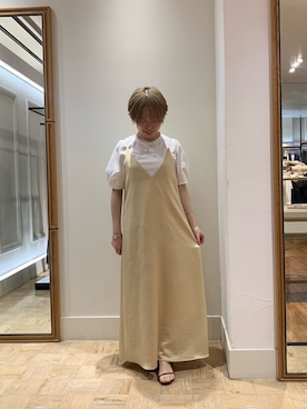 「サテンキャミワンピ」｜uki_nolさん（レディース・150cm）の春コーディネート