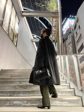 「JEANASIS（ジーナシス）のアイテム（スラックス）」を使った、トマトパスタさん（レディース・155cm）の秋コーディネート