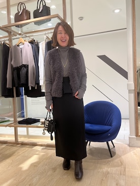 「アイテム（ベスト）」を使った、SAYOKOさん（レディース・150cm）の秋コーディネート