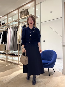 「アイテム（ブローチ/コサージュ）」を使った、SAYOKOさん（レディース・150cm）の秋コーディネート