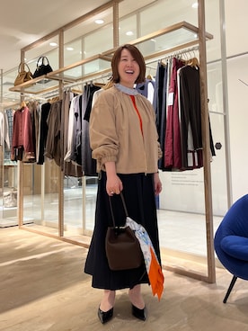 「アイテム（ブルゾン）」を使った、SAYOKOさん（レディース・150cm）の秋コーディネート
