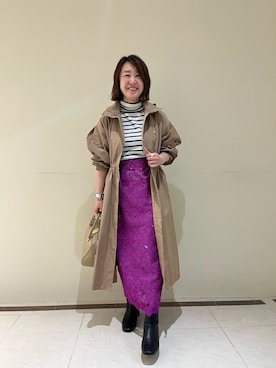 「NOLLEY’S（ノーリーズ）のアイテム（その他アウター）」を使った、SAYOKOさん（レディース・150cm）の秋コーディネート