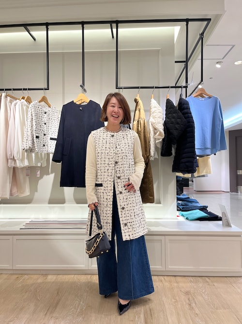 セール】【RM denim】ワイドスラックスデニム（デニムパンツ）｜Rie