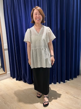 「NOLLEY’S（ノーリーズ）のアイテム」を使った、SAYOKOさん（レディース・150cm）の夏コーディネート