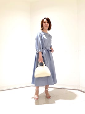 ノーリーズリネンライクタックワンピース ☆新品・タグ付き☆ ノーリーズリネンライクタックワンピース ☆新品・タグ付き☆