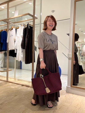 「アイテム（チャーム）」を使った、SAYOKOさん（レディース・150cm）の夏コーディネート