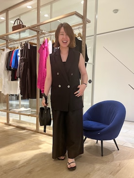 「アイテム（ベスト）」を使った、SAYOKOさん（レディース・150cm）の夏コーディネート