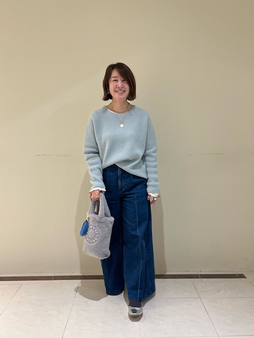 セール】【RM denim】ワイドスラックスデニム（デニムパンツ）｜Rie