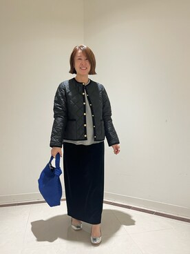 「NOLLEY’S（ノーリーズ）のアイテム（その他アウター）」を使った、SAYOKOさん（レディース・150cm）の秋コーディネート
