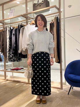 「marco masi（マルコマージ）の【MARCO MASI/ マルコマージ】ミニキューブムートンバッグ（ショルダーバッグ）」を使った、SAYOKOさん（レディース・150cm）の秋コーディネート