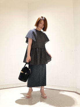 「NOLLEY’S（ノーリーズ）のアイテム（シューズ）」を使った、SAYOKOさん（レディース・150cm）の夏コーディネート