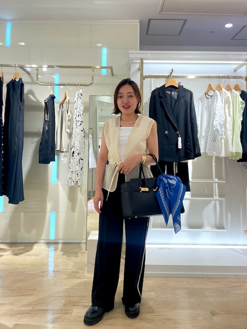 NOLLEY'S（ノーリーズ） ベスト ジレ オーガンジージレ レディース