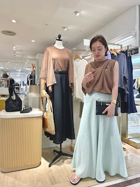 「NOLLEY’S（ノーリーズ）のアイテム（シューズ）」を使った、ichinoさん（レディース・155cm）の夏コーディネート