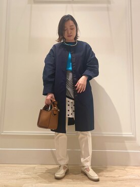 「NOLLEY'S」｜「アイテム（その他アウター）」を使った、ichinoさん（レディース・155cm）の春コーディネート