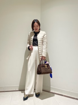 「アイテム（ストール/ショール）」を使った、ichinoさん（レディース・155cm）の秋コーディネート