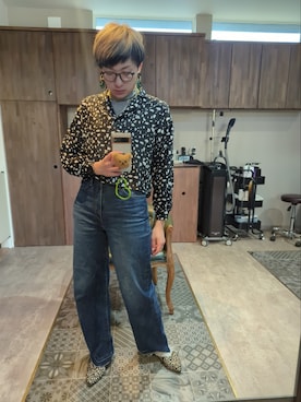 「Levi's（リーバイス）のアイテム（デニムパンツ、ブルー系）」を使った、leemiesuさん（レディース・171cm）の春コーディネート