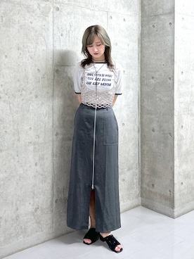 「アイテム（その他トップス）」を使った、chinatsu.さん（レディース・163cm・20代）の夏コーディネート