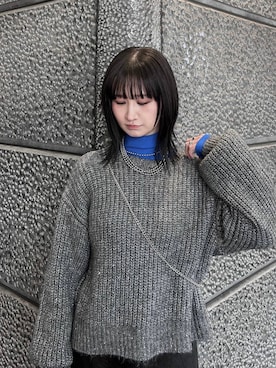 「アイテム（アクセサリー、グレー系）」を使った、chinatsu.さん（レディース・163cm）の秋コーディネート