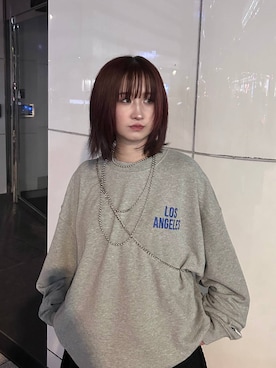 「アイテム（スウェット）」を使った、chinatsu.さん（レディース・163cm・20代）の夏コーディネート