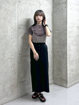 「アイテム（その他トップス）」を使った、chinatsu.さん（レディース・163cm・20代）の春コーディネート