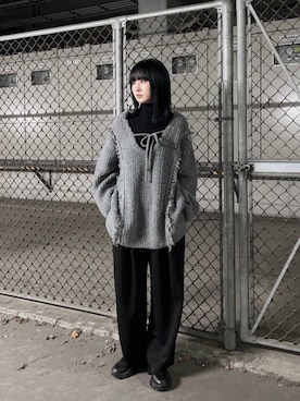 「アイテム（スウェットパンツ）」を使った、chinatsu.さん（レディース・163cm・20代）の冬コーディネート