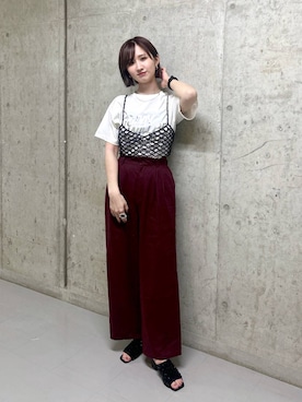 「アイテム（その他トップス）」を使った、chinatsu.さん（レディース・163cm・20代）の夏コーディネート