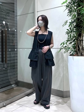 「アイテム（キャミソール）」を使った、chinatsu.さん（レディース・163cm）の夏コーディネート