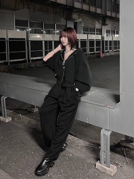 「アイテム（スウェットパンツ）」を使った、chinatsu.さん（レディース・163cm・20代）の秋コーディネート