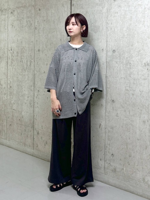 セール】メッシュニットシャツカーデSS 135221（Tシャツ