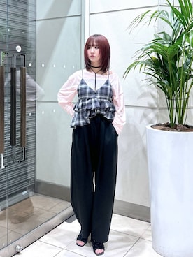 「アイテム（キャミソール）」を使った、chinatsu.さん（レディース・163cm・20代）の夏コーディネート