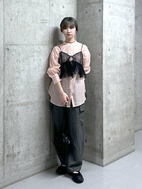「アイテム（その他トップス）」を使った、chinatsu.さん（レディース・163cm・20代）の春コーディネート