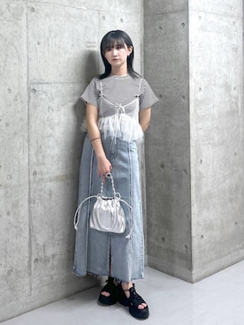 「アイテム（その他トップス）」を使った、chinatsu.さん（レディース・163cm・20代）の春コーディネート