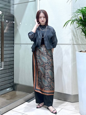 「アイテム（スウェットパンツ）」を使った、chinatsu.さん（レディース・163cm・20代）の夏コーディネート