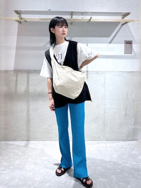 「アイテム（スニーカー）」を使った、chinatsu.さん（レディース・163cm・20代）の春コーディネート