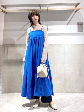 「LOWRYS FARM（ローリーズファーム）のアイテム（パンプス）」を使った、chinatsu.さん（レディース・163cm）の春コーディネート