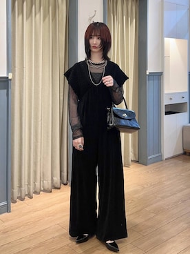 「アイテム（サロペット/オーバーオール）」を使った、chinatsu.さん（レディース・163cm・20代）の秋コーディネート
