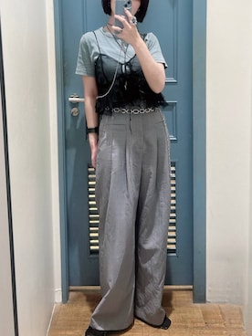 「アイテム（その他トップス）」を使った、chinatsu.さん（レディース・163cm・20代）の夏コーディネート