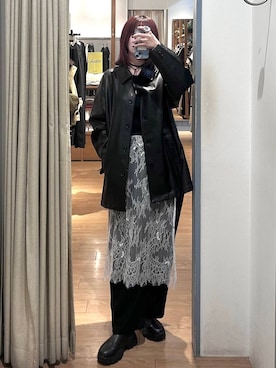 「アイテム（カバーオール）」を使った、chinatsu.さん（レディース・163cm）の秋コーディネート