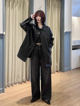 「アイテム（カバーオール）」を使った、chinatsu.さん（レディース・163cm）の秋コーディネート