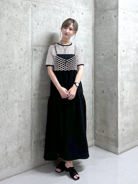 「アイテム（その他トップス）」を使った、chinatsu.さん（レディース・163cm・20代）の夏コーディネート
